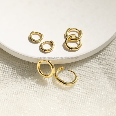 Серебряные ювелирные изделия Минималист 18K Золото 9MM 11MM 13MM Hoop Set для FedEx DHL UPS TNT EMS Shipping