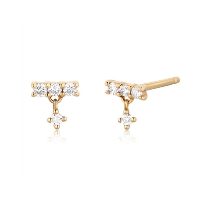 Позолоченные 2022 Минималистские серьги для женщин в 925 Sterling Silver