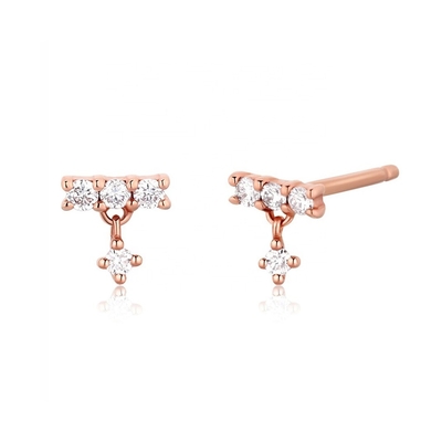 Позолоченные 2022 Минималистские серьги для женщин в 925 Sterling Silver