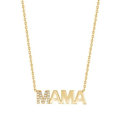 Замужество 2022 Уникальный MAMA 18K Золото оптом Дни матери Подарки 925 Стерлинг серебряный ожерелье Ювелирные изделия