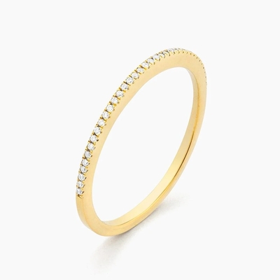 Горячая статья 18K золотой полотенце Half Eternity 925 Sterling Silver женская группа кольцо