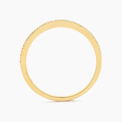 Горячая статья 18K золотой полотенце Half Eternity 925 Sterling Silver женская группа кольцо