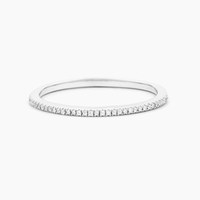 Горячая статья 18K золотой полотенце Half Eternity 925 Sterling Silver женская группа кольцо