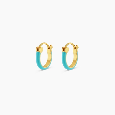 Цветные 925 серебряные серьги 18K золотые серьги