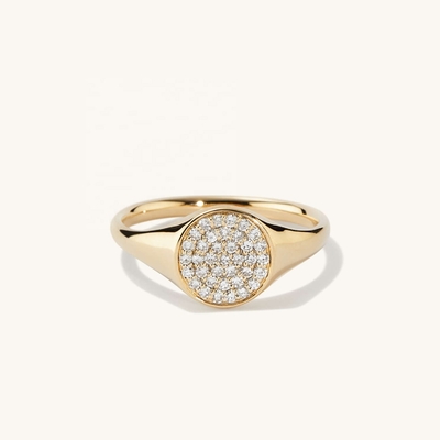 OEM ODM Мужское 14K золотое кольцо женское Зиркон золотое кольцо на заказ