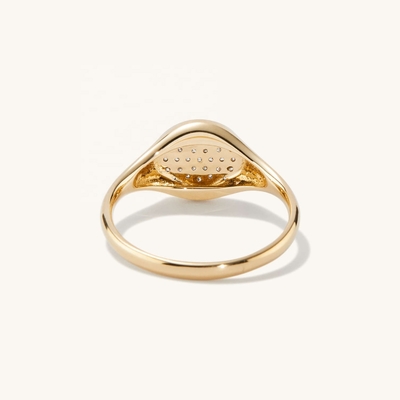 OEM ODM Мужское 14K золотое кольцо женское Зиркон золотое кольцо на заказ