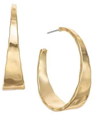 ODM Медное сплав Средние серьги 14k Золотые серьги Средние