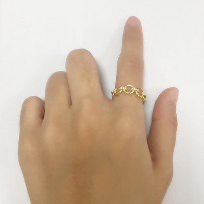 Деликатная цепь формы CZ бриллианты Eternity Rings 925 Sterling Silver для ювелирных изделий для мужчин