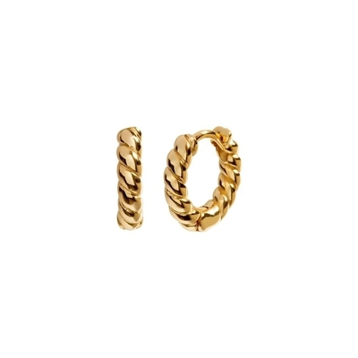 18K золотые серьги Оружие с кручкой Оружие из серебра