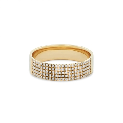 Микрон Пейв CZ 18K золотые кольца из драгоценных камней сигареты 925 стерлинг серебро