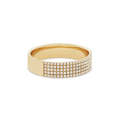 Микрон Пейв CZ 18K золотые кольца из драгоценных камней сигареты 925 стерлинг серебро