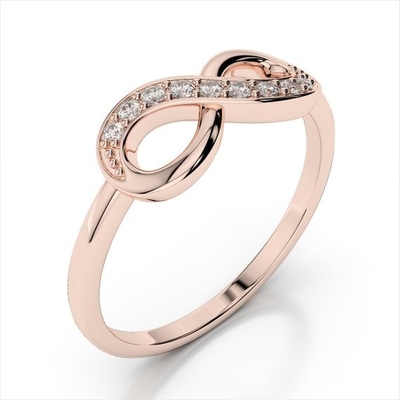Ручно изготовленные женские кольца Infinity 925 Sterling Silver
