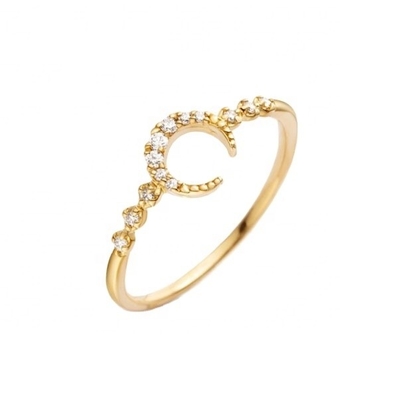 Мужское серебряное кольцо 925 Custom Moon Ring с золотом 14к 18к 24к из Бразилии 2022