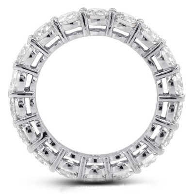 925 Стерлинговое серебро 4 мм CZ Eternity Band Ring Экологически чистый Да Пластировка Розовое золото
