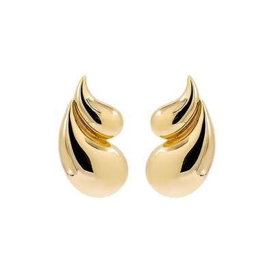2024 Double Teardrop Fashion 18K золотые серьги и персонализированный логотип