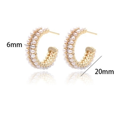 Женские аксессуары 925 Стерлинговое серебряное серьги с ушками Mother's of Pearl Clear CZ