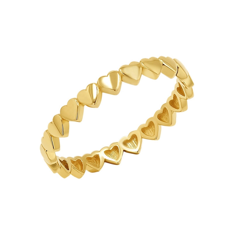 Highly Polished Heart Shape Ring in 925 Sterling Silver Available in US Sizes #4-10