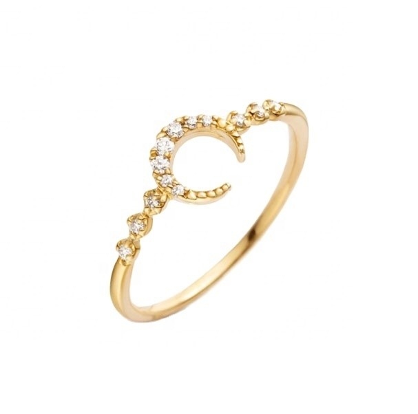 Мужское серебряное кольцо 925 Custom Moon Ring с золотом 14к 18к 24к из Бразилии 2022
