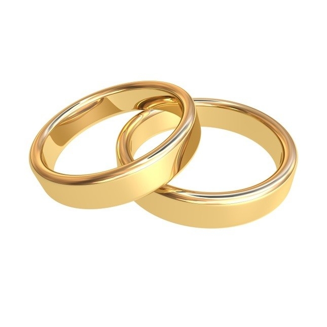 US Size 5 Custom Design Comfort Fit Gold Plated Plain Silver Wedding Rings for No Stone (Золотопокрытые серебряные обручальные кольца без камня)