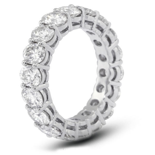 925 Стерлинговое серебро 4 мм CZ Eternity Band Ring Экологически чистый Да Пластировка Розовое золото