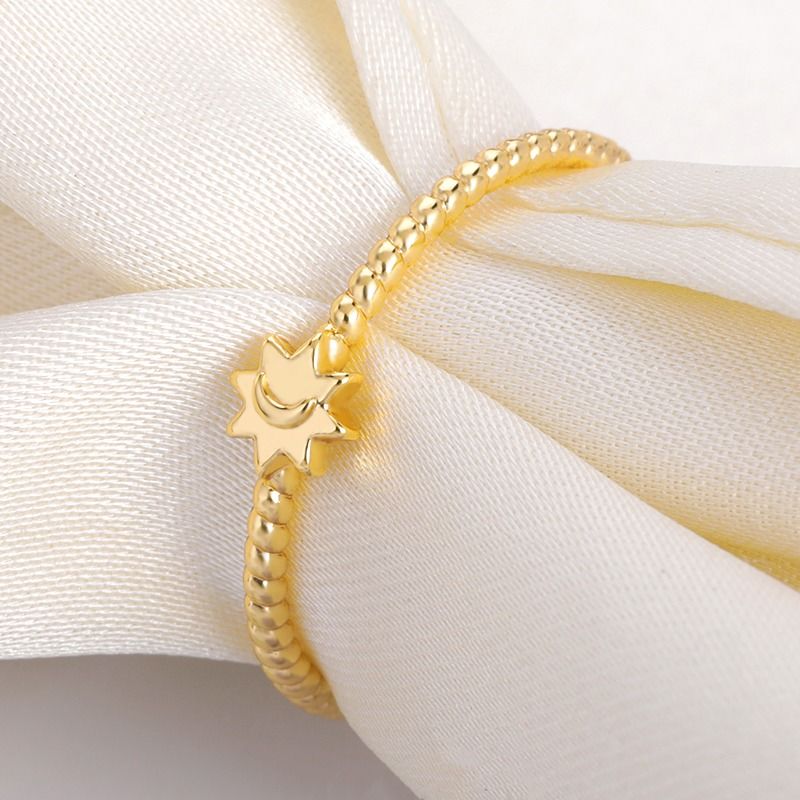 925 Sterling Silver Moon Sun Ring 18K Gold Plated Unisex Jewelry 925 Sterling Silver Moon Sun Ring 18K Gold Plated Unisex Jewelry 925 Sterling Silver Moon Sun Ring 18K Золото покрытое ювелирное украшение унисекс