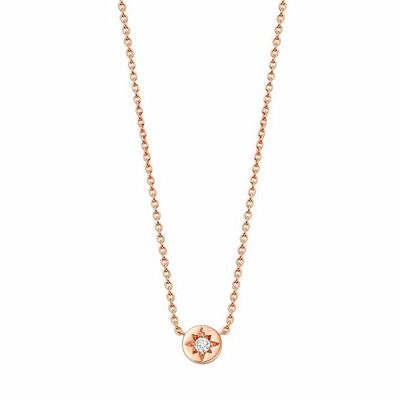 Позолоченный 925 Sterling Silver Starburst Diamond Disc Pendant Necklace для повседневного ношения