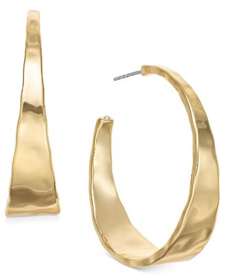 ODM Медное сплав Средние серьги 14k Золотые серьги Средние