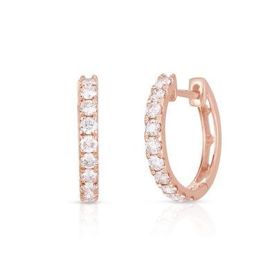 Ювелирные изделия Оружия 18K позолоченные CZ Sleeper Hoop для женщин 925 Sterling Silver