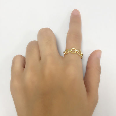 Деликатная цепь формы CZ бриллианты Eternity Rings 925 Sterling Silver для ювелирных изделий для мужчин