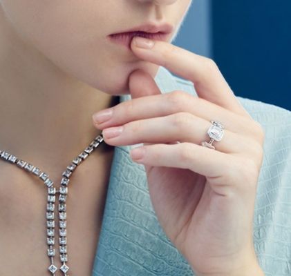 Смарагдовый белый женский Eternity Band Багует 18K золото 925 Sterling серебряные кольца