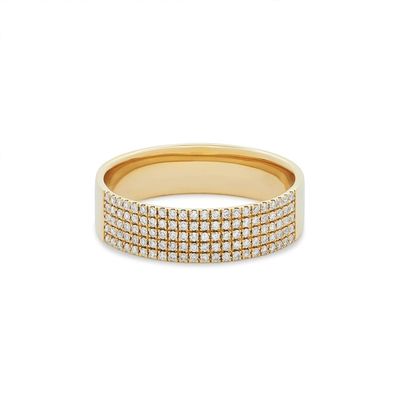 Микрон Пейв CZ 18K золотые кольца из драгоценных камней сигареты 925 стерлинг серебро