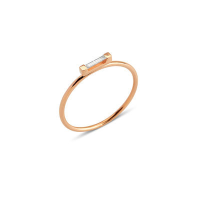 925 Sterling Silver Eco Friendly Mini Baguette Rings for Women Настоящие золотые ювелирные изделия