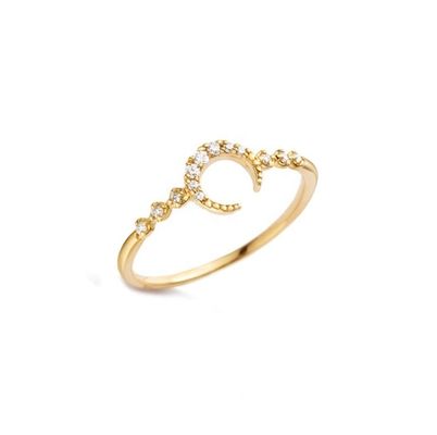 Мужское серебряное кольцо 925 Custom Moon Ring с золотом 14к 18к 24к из Бразилии 2022