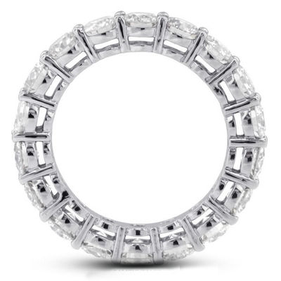 925 Стерлинговое серебро 4 мм CZ Eternity Band Ring Экологически чистый Да Пластировка Розовое золото