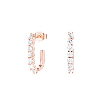 Тренди 925 Стерлинговое Серебро 14k Золото Тренди Bend Stud Серёжки Для Женщин Девочек Ювелирные изделия