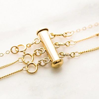 925 Стерлинговые серебряные ювелирные изделия Новейшие 18K позолоченные слоистые ожерелья