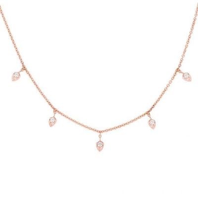 Золотая цепочка 18K 925 Sterling Silver Fine Necklace для женщин с дизайном Princess Cut