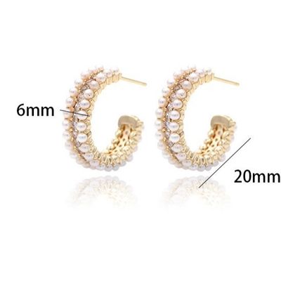 Женские аксессуары 925 Стерлинговое серебряное серьги с ушками Mother's of Pearl Clear CZ