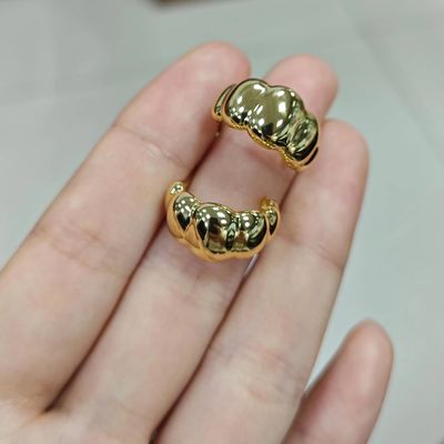 18K золото-родийные серебряные серьги ️ Элегантные купольные серьги для женщин, идеально подходят для вечеринок и вечеринок