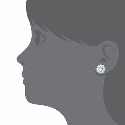 925 Серебряные цветочные серьги для детей 30PRS MOQ
