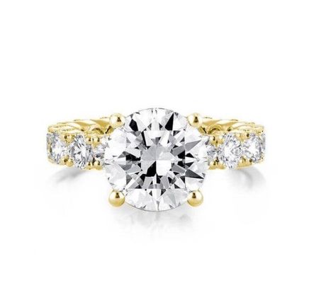 Золото 18 крон, белый циркон, Eternity Band 925 Sterling Silver, обручальные кольца.