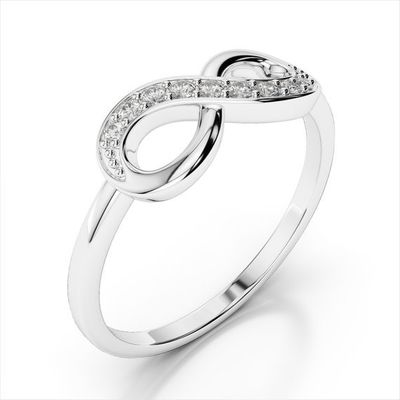 Ручно изготовленные женские кольца Infinity 925 Sterling Silver