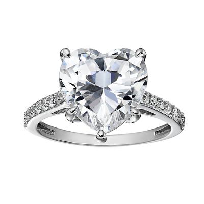 Технология Micro Insert Inlay Сердечный рез CZ Камень 925 Стерлинг серебряные обручальные кольца