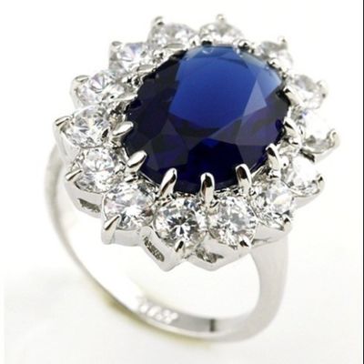 Принцесса сапфира дизайн кольца для женщин Любовь подарок Черный камень адаптируемость