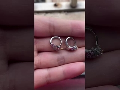 Родиевый однорог цветные эмалевые обнимальные серьги для подростков Мода ювелирные изделия